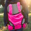 THE QUEEN'S TREASURES Pink, White and Black Doll Carrier Backpack and Doll Sleeping Bag, Compatible with 18" American Girl & 15 in Bitty Babies. Doll NOT Included view 4