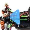 Axial Yeti Jr. SCORE Trophy Truck (AX90052) / Yeti Jr. Maverick (AXI90069) Upgrade Parts Aluminum Plate For Modified Electronic Setting - 1Pc Set Blue view 2