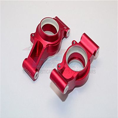Aluminum Rear Knuckle Arms with Collars for Traxxas 1:5 X Maxx 6S / X Maxx 8S Monster Truck Upgrades - Red