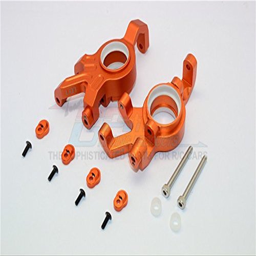 Aluminum Front Knuckle Arms with Collars for Traxxas 1:5 X Maxx 6S / X Maxx 8S Monster Truck Upgrades - Orange