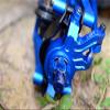 Aluminum Front Knuckle Arms with Collars for Traxxas 1:5 X Maxx 6S / X Maxx 8S Monster Truck Upgrades - Orange view 3