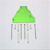 Axial Yeti Jr. Score Trophy Truck (AX90052) / Yeti Jr. Maverick (AXI90069) Upgrade Parts Aluminum Plate for Modified Electronic Setting - 1Pc Set Green view 1