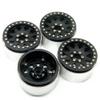 4Pcs 2.2" Aluminum Beadlock Wheel Rims 35mm Thickness 12mm Hex for 1/10 RC Axial Wraith (Black) view 2