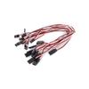 Mallofusa 10pcs 300mm 30cm Servo Extension Lead Cord Wire Splitter Male to Female Futaba JR Extension for KK MWC Eagle Control Board view 1