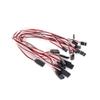 Mallofusa 10pcs 300mm 30cm Servo Extension Lead Cord Wire Splitter Male to Female Futaba JR Extension for KK MWC Eagle Control Board view 2
