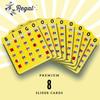 Regal Bingo Bulk Bingo Cards with Sliding Windows - Reusable Large Print Bingo Game Cards for Adults Large Group - 8 Pack, Yellow view 3
