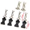 1 Set of Metal Body Clips Pins with Pull Tabs for 1/10 Axial SCX10 RC Model Crawler Car (Black) view 1