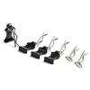 1 Set of Metal Body Clips Pins with Pull Tabs for 1/10 Axial SCX10 RC Model Crawler Car (Black) view 2