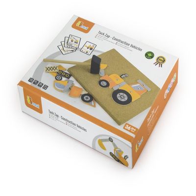 VIGA Toys Tack Zap Construction Vehicles Set, Multicolor