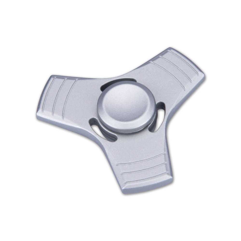 Antsy Labs Triangle Fidget Spinner, Sensory Fidget Toys for Kids & Adults, Designed for Anxiety & Stress Relief, Party Favors, Birthday Goody Bag, or Stocking Stuffers, Pocket Sized, Silver