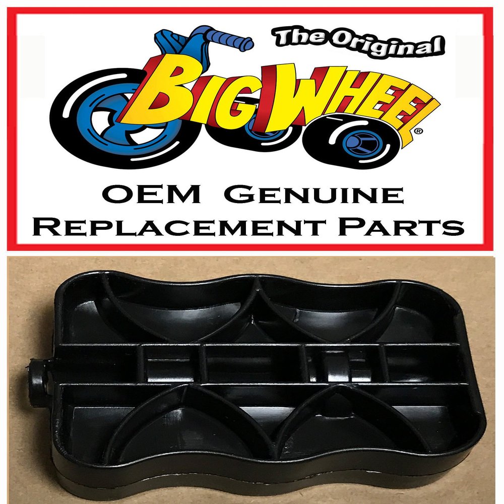 Pair of Black PEDALS for The Original Big Wheel Spin-Out Racer/Mighty Wheels, Original Replacement Parts