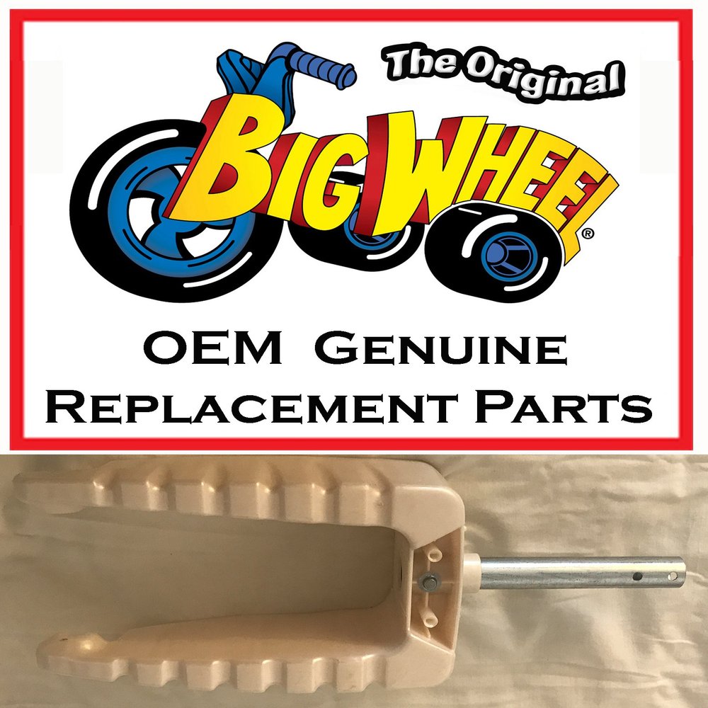 White FORK for The Original Big Wheel Racer/ Mighty Wheels, Original Replacement Parts