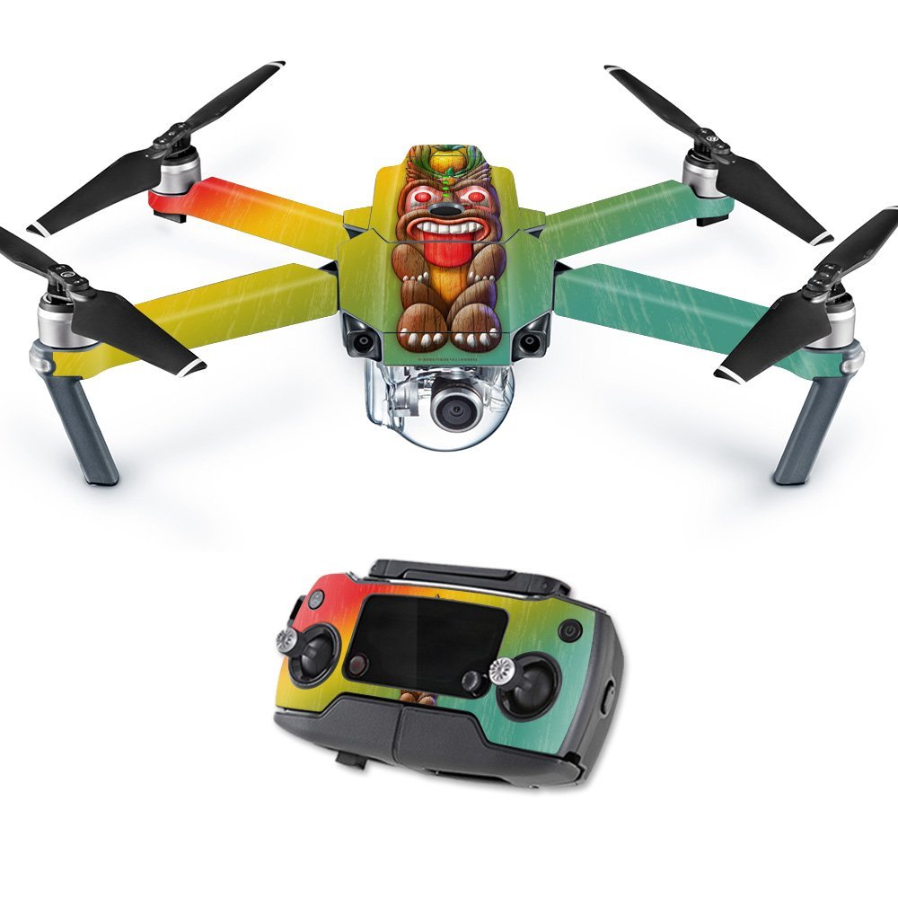 MightySkins Skin Compatible with DJI Mavic Tiki Man | Protective, Durable, and Unique Vinyl Decal wrap Cover | Easy to Apply, Remove, and Change Styles | Made in The USA