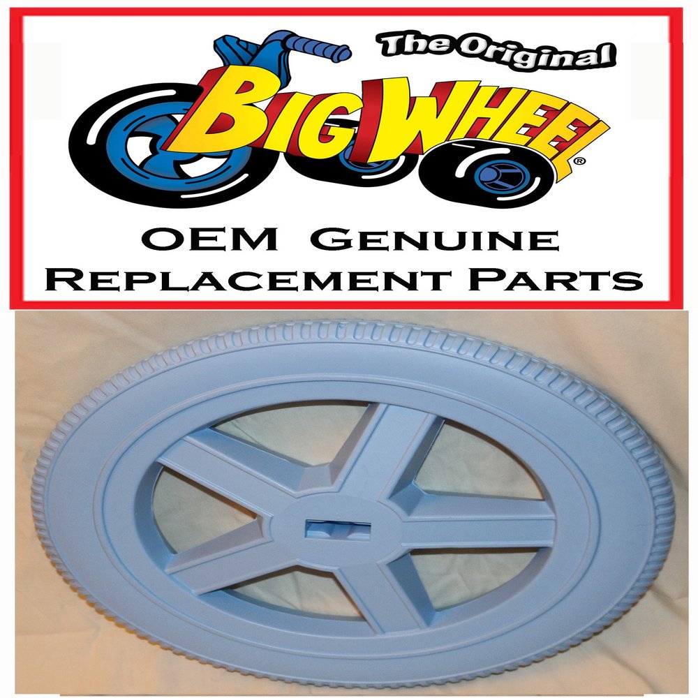 Baby Blue FRONT WHEEL for The Original Big Wheel HOT CYCLE, Original Replacement Parts