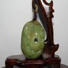 1.8"China Nature Certified Hetian Nephrite Jade Wealth Fish and Basket Hand Carved Pendant view 1