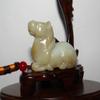 2"China Certified Nature Hetian Nephrite Jade Lucky Horse Hand Carved Pendants view 2