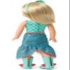 American Girl WellieWishers 14.5-inch Camille Doll with Blue Leotard, Mermaid Skirt, Headband, and Boots, For Ages 4+ view 2