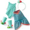 American Girl WellieWishers 14.5-inch Camille Doll with Blue Leotard, Mermaid Skirt, Headband, and Boots, For Ages 4+ view 3
