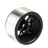 RCLIONS Aluminum Alloy 2.2 Beadlock Wheels/Rims for 1/10 Scale RC Crawler Model Car Wraith 90018 -Pack of 4 (Black) view 4