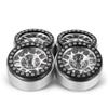 RCLIONS 4pcs Aluminum Alloy 2.2inch RC Beadlock Wheels Rims for Axial Wraith SCX10 TRX4 1/10th RC Crawler Car view 4