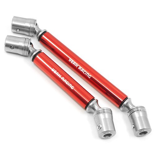 Yeah Racing Stainless Steel Front & Rear Center Shaft Set Red For Traxxas TRX-4 #TRX4-015RD