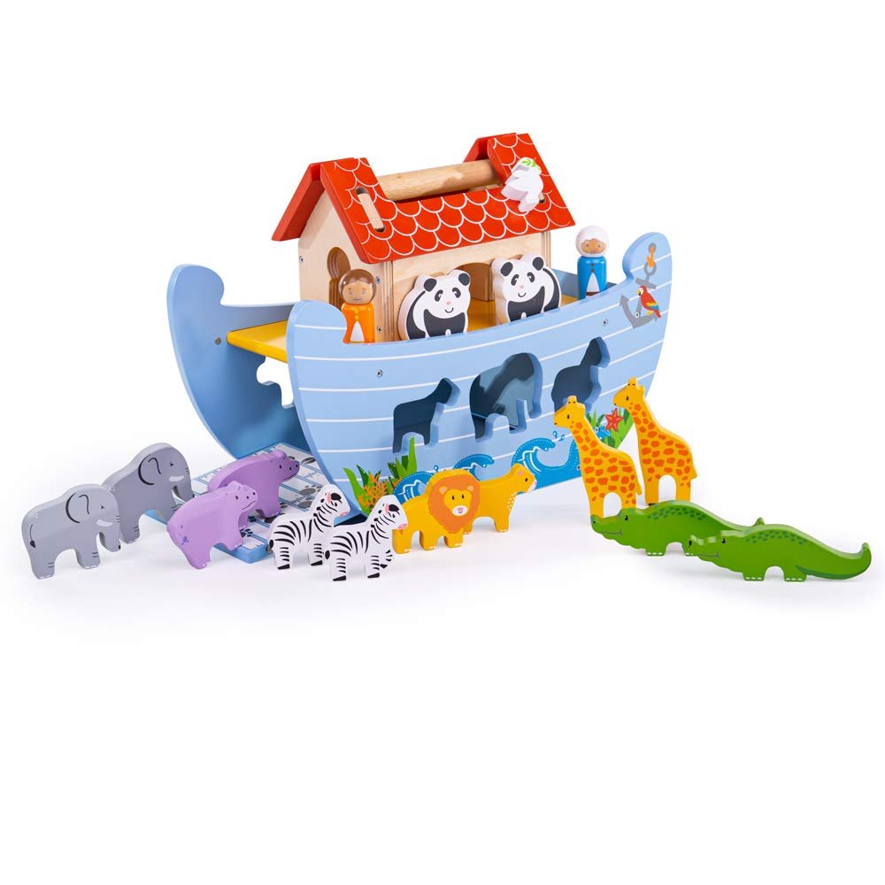 Bigjigs Toys Wooden Noah's Ark Playset