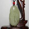 2"China Certified Nature Hetian Nephrite Jade Fortune Fish and Ruyi Necklace Pendants view 1