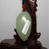 2.4"China Certified Nature Hetian Nephrite Jade Grab the Opportunity Fish Necklace Pendants view 4