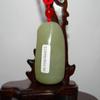 1.9"China Certified Nature Hetian Nephrite Jade Blessing Laughing Buddha Necklace Pendants view 4