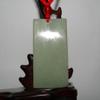 1.9"China Certified Nature Hetian Nephrite Jade Blessing Laughing Buddha Necklace Pendants view 4