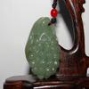 1.8"China Certified Nature Hetian Nephrite Jade Lucky Grape Hand Carved Necklace Pendants view 1