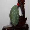 1.8"China Certified Nature Hetian Nephrite Jade Lucky Grape Hand Carved Necklace Pendants view 2