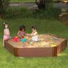 Frame It All 300001511 Two Inch Series Composite Hexagon Sandbox Kit with Collapsible Cover, 7' x 8' x 11 " view 2