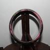 2.4" China Certified Nature Plum blossom Jade Pink and Green Flower Bangle Bracelets8484 view 3