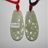 2"China Certified Nature Hetian Nephrite Jade Auspicious Dragon Necklace Pendants view 2
