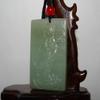 2.2"China Certified Nature Hetian Nephrite Jade Blessing Kwan-yin Necklace Pendants view 3