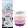 Foam Clay sets, white, purple, pink, metallic and glitter, 3x14g view 1