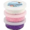 Foam Clay sets, white, purple, pink, metallic and glitter, 3x14g view 2