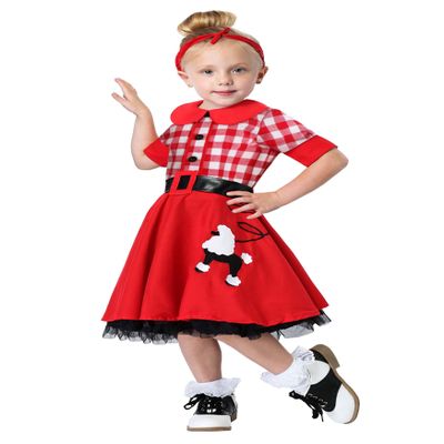 50s Darling Costume for Toddlers 4T
