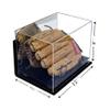 Better Display Cases Versatile Acrylic Display Case - Medium Rectangle Box with Black Risers Mirror and Wall Mount 12" x 8.25" x 8" (A004-BR) view 2