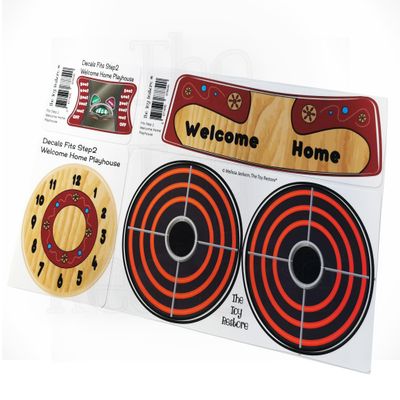 Toy Restore Replacement Stickers Fits Step2 Welcome Home Playhouse Cubby House