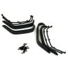 1 Set Nylon Fender Flares with Screws for 1/10 RC Axial SCX10 Crawler Car Black view 3