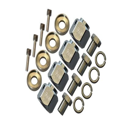 GPM For Traxxas TRX-4 Trail Defender Crawler/TRX-6 Merc-Benz G63 Upgrade Parts Aluminum Wheel Hex Adapters 9mm - 4Pcs Set Gray Silver