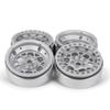 4Pcs 2.2" Aluminum Beadlock Wheels Rims for 1/10 RC AXIAL Wraith 80018 TRX-4 (Silver) view 3