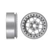 4Pcs 2.2" Aluminum Beadlock Wheels Rims for 1/10 RC AXIAL Wraith 80018 TRX-4 (Silver) view 4