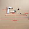 CNC Alloy 95mm Rudder Stinger & 4mm Flex Cable Shaft Set for Small RC Boat view 3