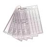 Yardzee and Yarkle 5" x 7" Yard Dice Dry Erase Score Cards - pack of 5, includes 4 Yardzee and 1 Yarkle Scorecards with Rules on back view 1