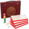 Mose Cafolo Chinese Mahjong Game Set 1.5" X-Large 144 Numbered White Ivory Color Melamine Tiles with Carrying Travel Case,Complete Majiang, Majong, Mah-Jongg Game Set view 1