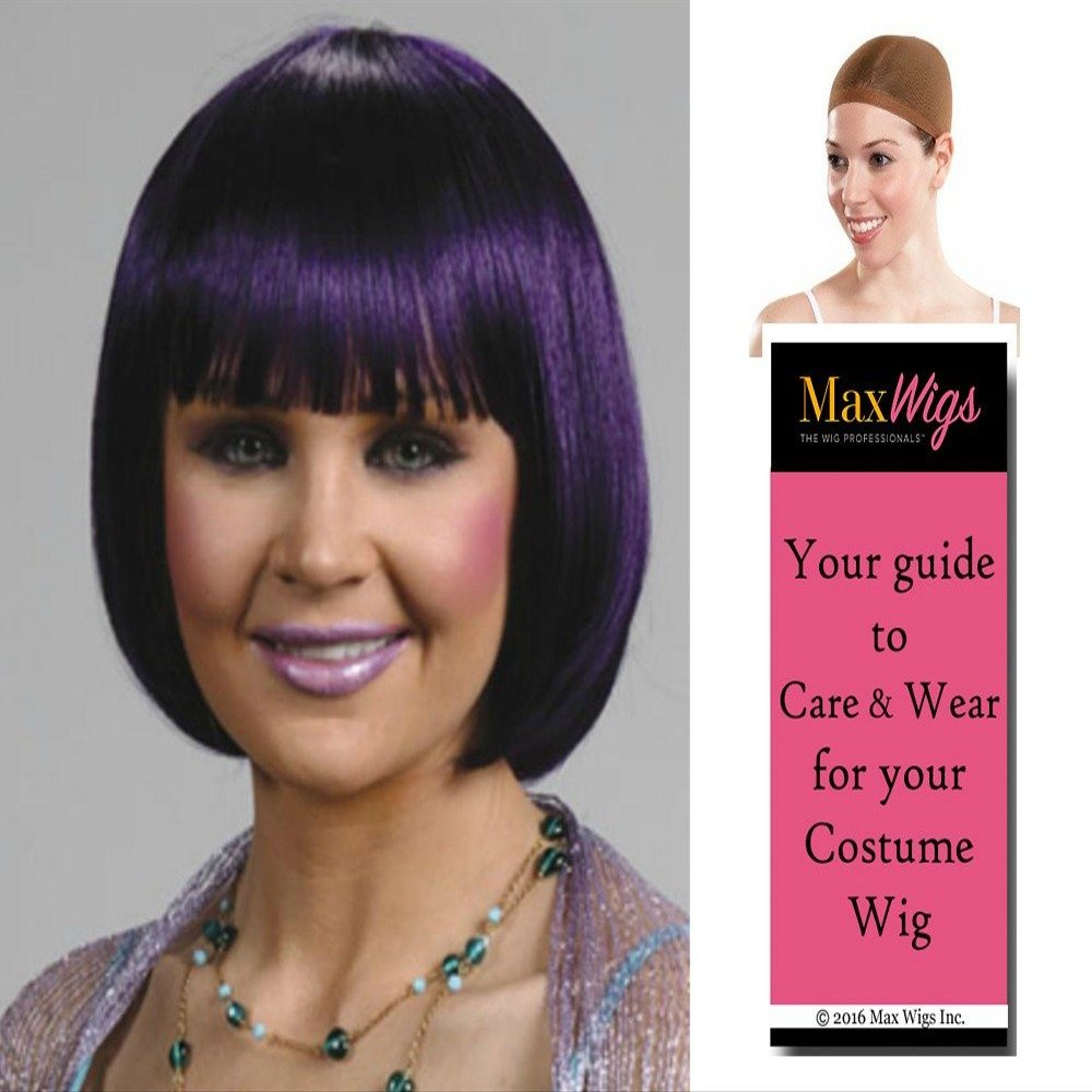 Cheerleader Short Pageboy color YELLOW - Enigma Wigs Anime Cosplay China Doll Gina Straight Bangs Women Bundle with Cap, MaxWigs Costume Wig Care Guide