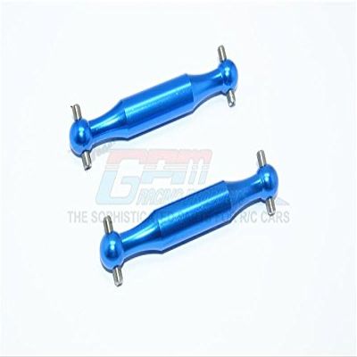 GPM For Tamiya DT-03 Upgrade Parts Aluminum Rear Dogbone (Polished) - 2Pcs Set Blue